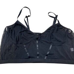 Mesh Longline Bralette Sheer Wireless Pullover Sexy Stretchy Womens Plus Size 4X